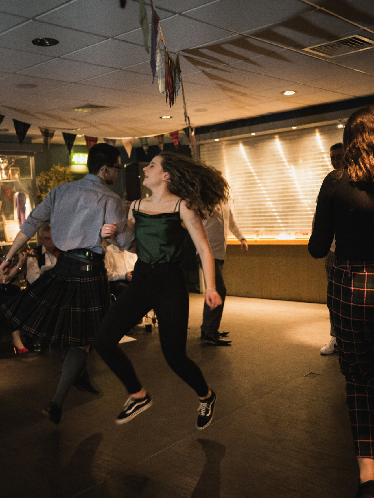 Couple Ceilidh Dancing Spin