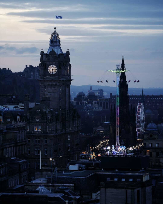 Calton Hill Princes Street View