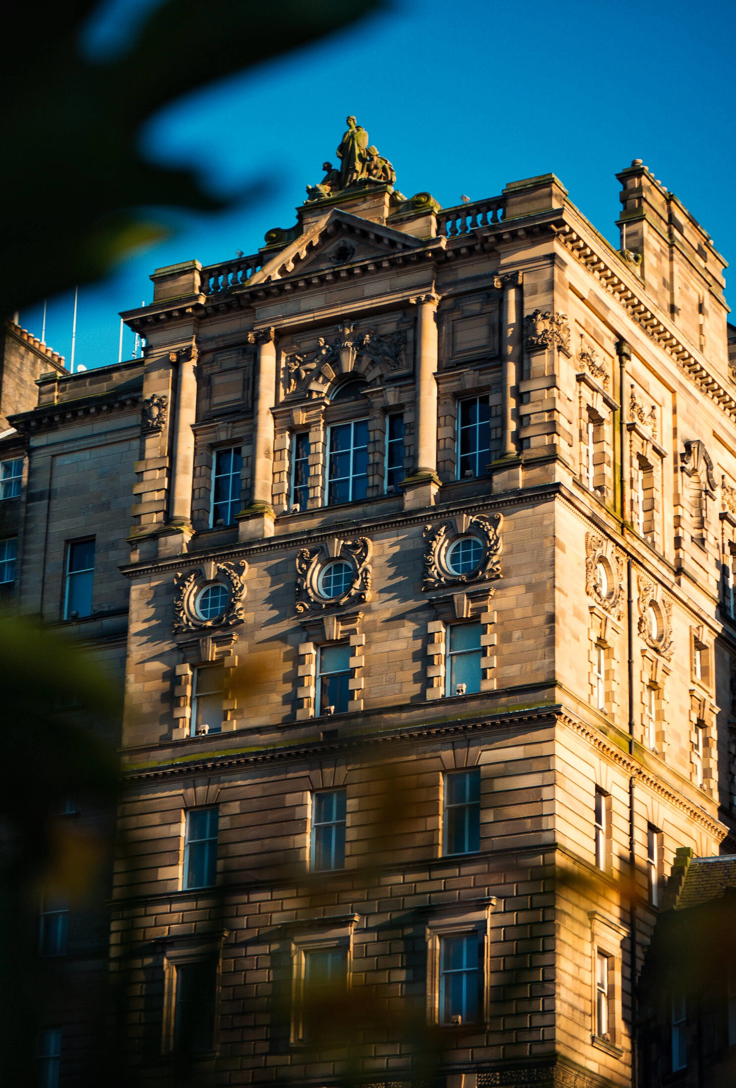 Sunset Edinburgh Buildings