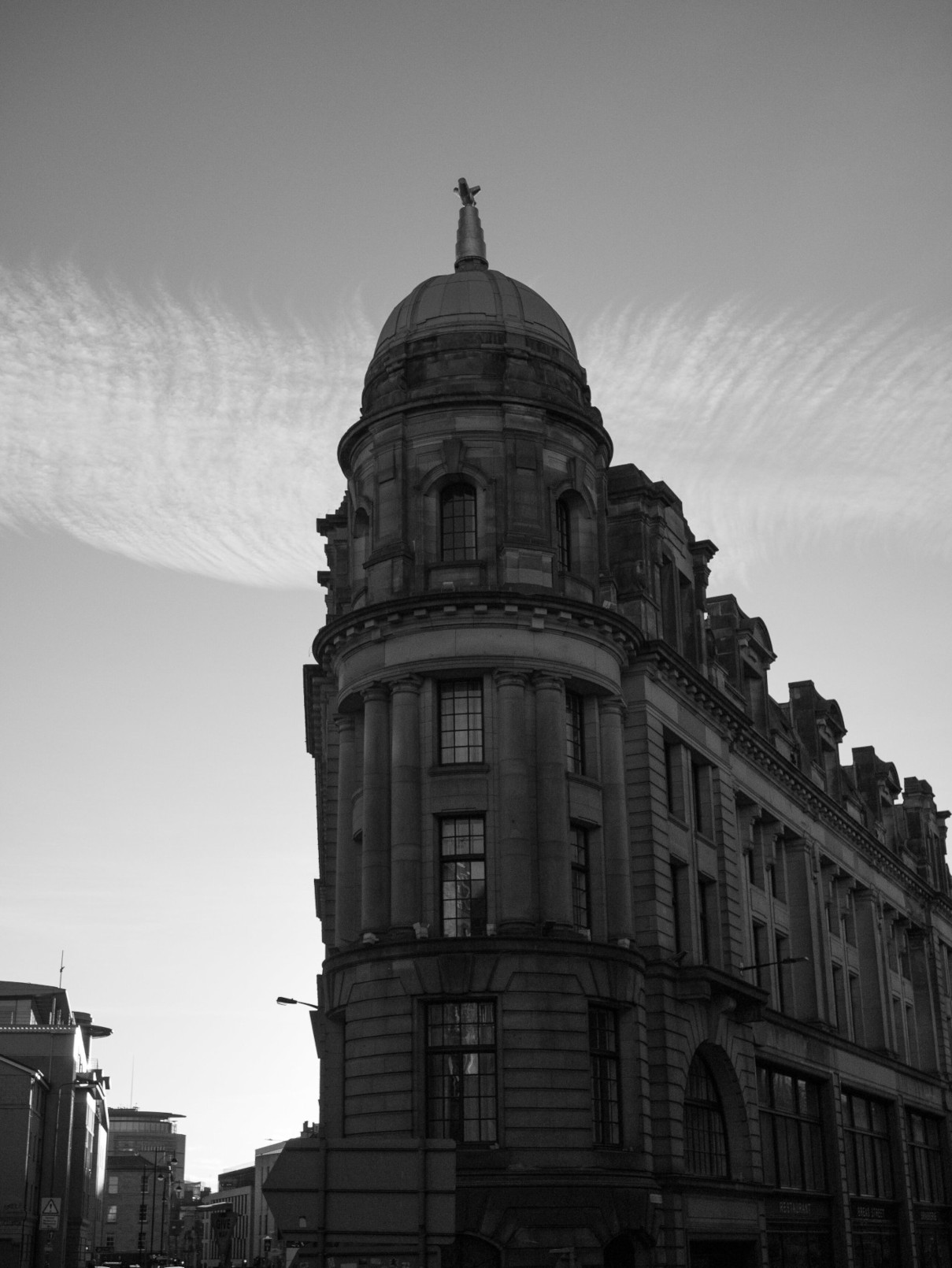 Curved Building BnW