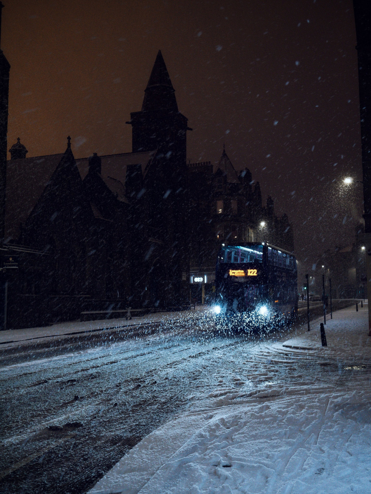 A Bus in the Snow