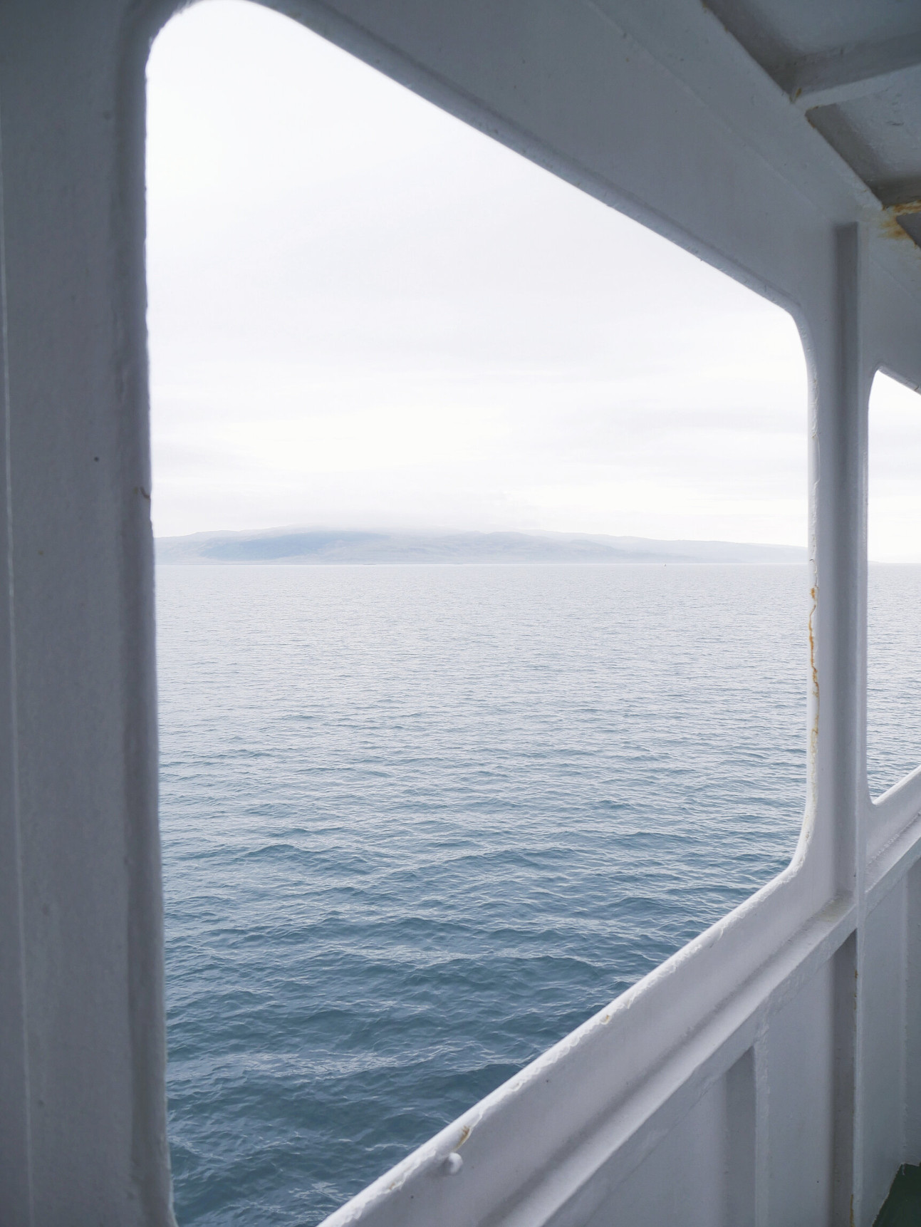 Looking out a Boat Window