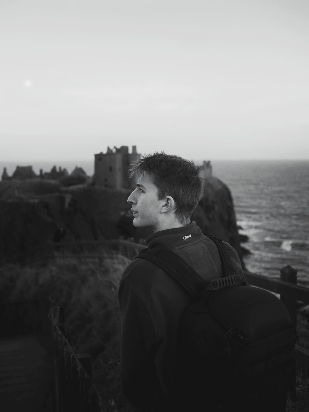 Callum at Dunottar