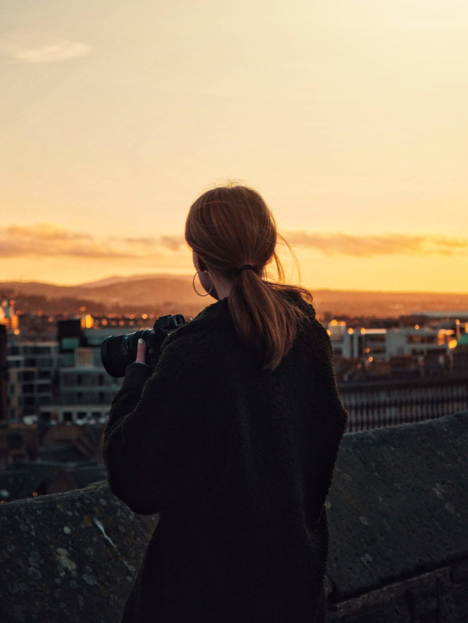 Edinburgh Castle Sunset Portrait