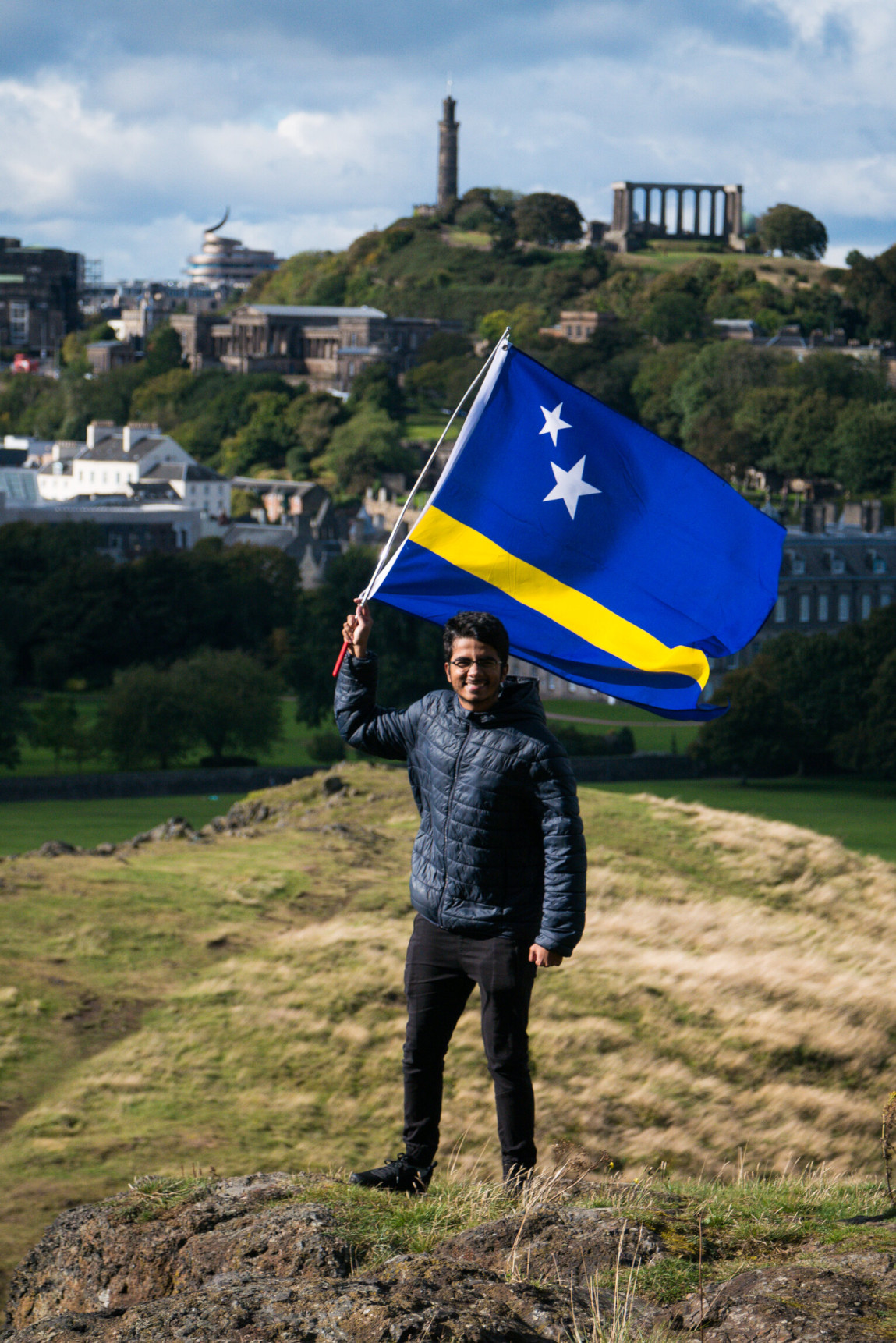 Edinburgh Portrait Curacao Flag